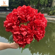 JIGGLESTUDIO Simulation Peony Flowers, Exquisite Beautiful Artificial Flowers, Party Accessories Silk Flowers Durable Fake Flower Home