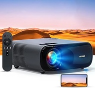 NexiGo PJ40 Projector with WiFi and Bluetooth, Native 1080P, 4K Supported, Projector for Outdoor Mov