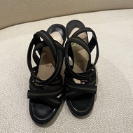 Second Christian Louboutin Black Silver Rodita Zipper Strappy Platform
