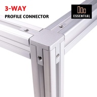 3 way connector / 3 way inner corner bracket for Aluminium Profile 2020/3030/4040