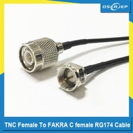 New TNC Male Switch F typeMale Plug jumper cable RG174 20CM