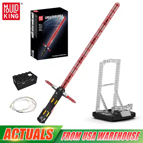Mould King 10239 Star Plan Toys The Crossguard Saber Building Block with Led Part Assembly Cosplay B