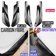 Universal Rear Bumper Lip Diffuser bodykit Gloss Shining Black CARBON BLACK