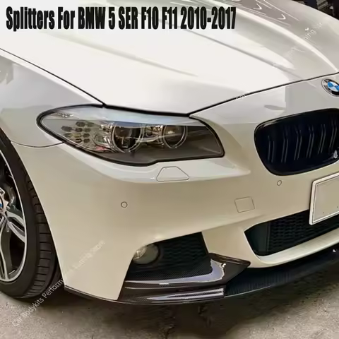 For Bmw F10 F11 MP Style Front Bumper Lip Splitter Diffuser 530i 535i 530d 550i 2010-2017 M Sport Fo