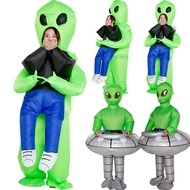 2022 Green Purim Spooky Costume Alien Cosplay Inflatable Mascot Halloween Costume For Adults 95ZT
