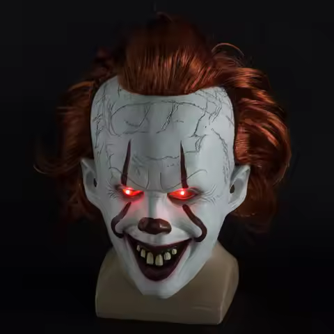 Halloween Mask Luminescent Stephen King's It Mask Pennywise Horror Clown Joker Mask Clown Mask Hallo