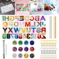 Homyl Alphabet Letter Number Silicone Mold Epoxy Resin Mould for Jewelry Making