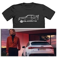 Audi Quattro T-Shirt Perfect Inspiration Gift Audi Driver Shirt Men's Summer Breathable Clothing