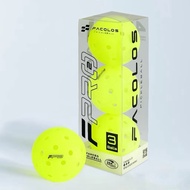 Set of 3 standard Facolos F-Pro Gen 2 Performance Pickleball (USAPA) 40 holes with diameter 74mm