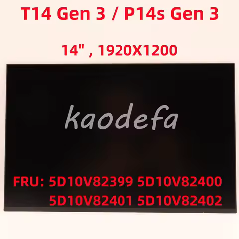 For Lenovo T14 Gen 3 / T14s Gen 4 / P14s Gen 3 laptop Screen 14", 1920X1200 FRU: 5D10V82399 5D10V824