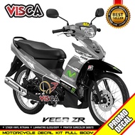 Decal Vega ZR Full Body Stiker Vega ZR Full Body Striping Vega ZR Variasi Full Body Movistar Motogp 