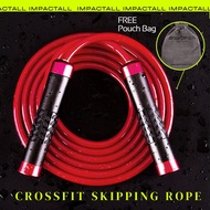 Skipping rope jump rope crossfit jump rope pvc rope tail Aluminum Alloy Non-Slip Handle Bold PVC Rope Tail alat lompat
