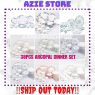 HOT 38PCS ARCOPAL FRENCH DINNER SET + 7PC PROMO DRINK SET / SET PINGGAN ARCOPAL