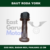 LARGE YORK WHEEL BOLT M26X24X120