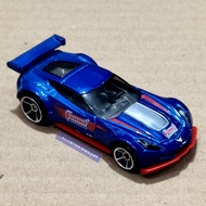 HOTWHEELS LOOSE Hot Wheels Corvette C7R Hot Wheels Corvette C7R Blue Summit Summit Summit Summitbiru