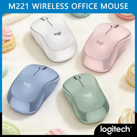 Hot Sale Logitech M221/M220 Silent Mouse 1000 DPI 12-Month Battery Plug & Play Laptop