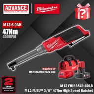 MILWAUKEE FHIR38LR / FHIR38LR-0 / FHIR38LR-251B M12 FUEL™ 3/8" 47Nm Extended Reach High Speed Ratche