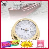 sunnyhousess Sorandy 4.7 Inch Brass Barometer  Accurate Air Pressure Measurement with White Dial and