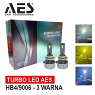 TURBO H11 LED Headlamp HB4/HB3 3 Colors AES BRAND