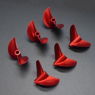 4.76mm 3/16'' CNC 2 Blade Propeller P1.9 Red Aluminium Prop Left/Right D38/40/41/42/43/44/45/46/48mm