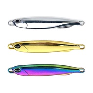 【FC202-003】1Pcs 10g/15g/20g Chrome/Silver Micro Jigging Lead 3D Eyes Metal Jig lure/Slow Jig/Micro J