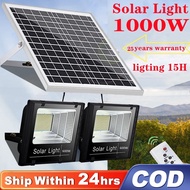 Real 1000W 2000W 500W 200W 100W Watts solar light outdoor waterproof IP67 solar lights indoor led bulb flood lamp with panel