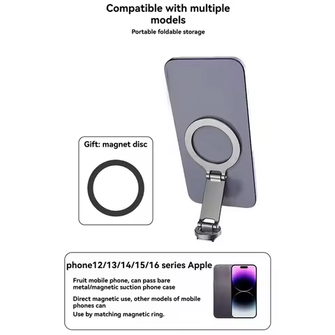 A97I-Magnetic Phone Mount For Magsafe Folding Cold Shoe Phone Holder Horizontal Vertical Shooting Fo