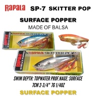 RAPALA SP-7 SKITTER POP SURFACE POPPER LURE