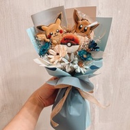 寶可萌糖霜餅乾花束 畢業花束 生日花束 教師節花束 客製花束