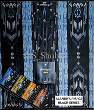Asb Sarung Al-Anbiyaa Gold RMJ Black Series - Sarung Tenun Dewasa Motif Songket Eksklusif Premium