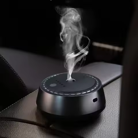Adjustable Electric Fragrance Diffuser Ultrasonic Cool Mist Air Humidifier Car Aroma Diffuser USB Re