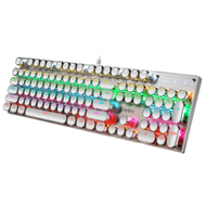 #N/A - 104鍵K660發光機械青軸鍵盤（白色朋克）#Q901024452