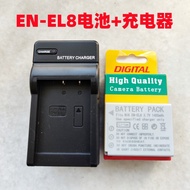 Suitable for Nikon P1 P2 L1 L2 S50 S50C S51C S52 Camera EN-EL8 Battery+Charger