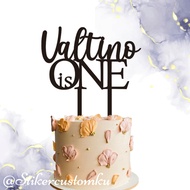 Birthday Topper / Topper is ONE Birthday Topper/ Custom Acrylic Birthday Topper/ ONE Acrylic Topper 