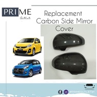 Myvi Lagi Best Icon Bezza Carbon Side Mirror Cover (Replacement)