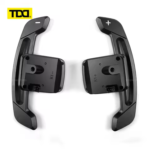 TDD Aluminum Alloy Magnetic Paddle Shifters Compatible For Camaro / SS Corvette C7 Real Carbon Fiber
