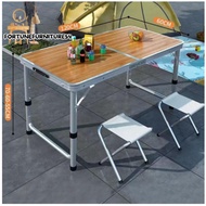 Meja Lipat Meja Belajar Meja Koper Aluminium 60x120 cm Meja an Serbaguna Meja Camping Outdoor Portab
