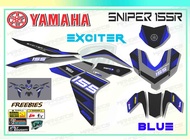 Yamaha Decals for Sniper VVA 155 Motorcycle Sticker - Waterproof Carbon Petronas Design