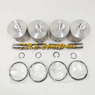 New 4 Sets STD Piston Kit With Ring ME016895 Fit For Mitsubishi 4D33 Engine 108MM