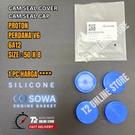 T2 PROTON PERDANA V6 CAM SEAL CAP / CAM SEAL COVER SILICONE SIZE : 50x8 MD180402 1 PCS