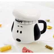 BO Cuisine Peanuts Cook Snoopy Ceramic Mug Cup 500ml Coffee Drink Room Decoration Cute Korean Kitche