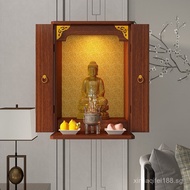 Home with Door Wall-Mounted Guanyin Altar Simple Modern God of Wealth Cabinet Wall Cupboard New Chin