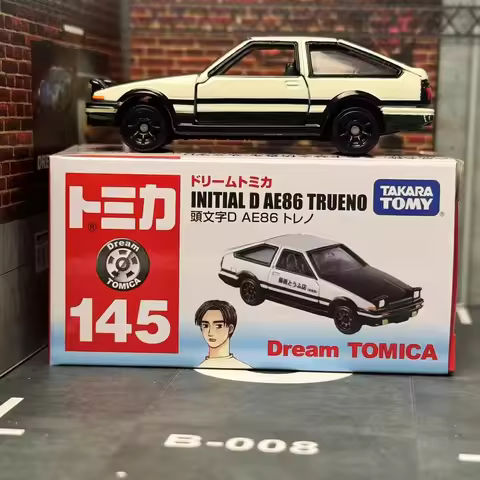 Dream Tomica No145 Initial D Ae86 Trueno Toyota Diecast Metal Car Model Tp01 Nissan Skyline Vehicle 