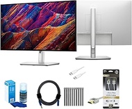 Dell U2723QE UltraSharp 27-Inch 4K USB-C Hub Monitor Bundle with HDMI Cable, USB-C Charging Cable, S