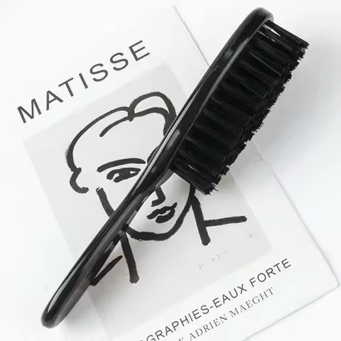 1Pcs Professional Fade Brush Barber Neck Sweeping Brush Comb Haircut Accessories Facial Cleaning Too