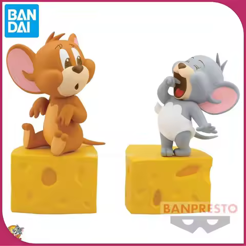Genuine Official Original Bandai Banpresto Tom and Jerry I Love Cheese Jerry Tuffy Anime Collectible
