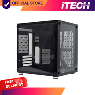 CVS KRONOS GAMING PC CASE W/ TEMPERED GLASS FRONT+SIDE/USB3/ BLACK (M-ATX)