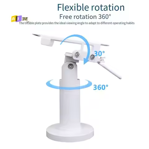 A13E-For Pax-A920/A920 Pro Payment Card Terminal Swivel Mount Desktop Stand, White