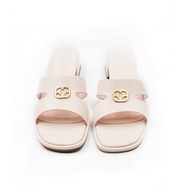 ELLE SHOES รองเท้าแบบสวม- SANDELS ส้น 1.5 นิ้ว แต่งโลโก้สีทอง มีให้เลือก 3 สี รุ่น- ELSM001
