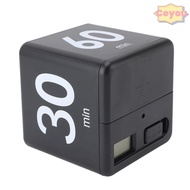 CEYOU Flip Timer, Gravity Sensing 15 20 30 60 Minute Preset Countdown Timer, Durable Black Red ABS M